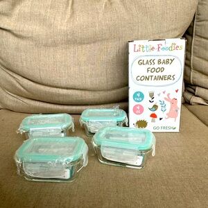 Go Fresh, Little Foodies, Glass Baby Food Containers